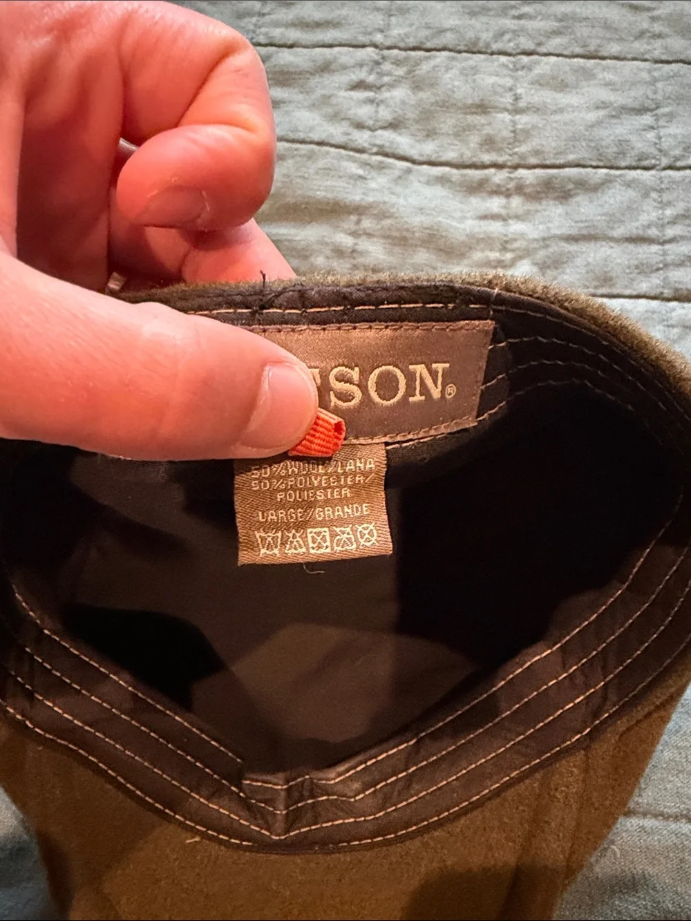 Stetson dark green wool cap